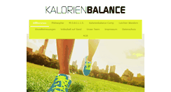 Desktop Screenshot of kalorienbalance.de