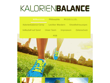 Tablet Screenshot of kalorienbalance.de